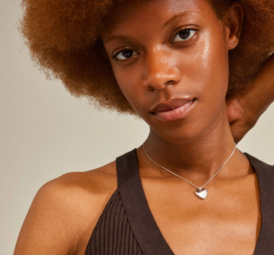 SOPHIA HEART NECKLACE SILVER PLATED