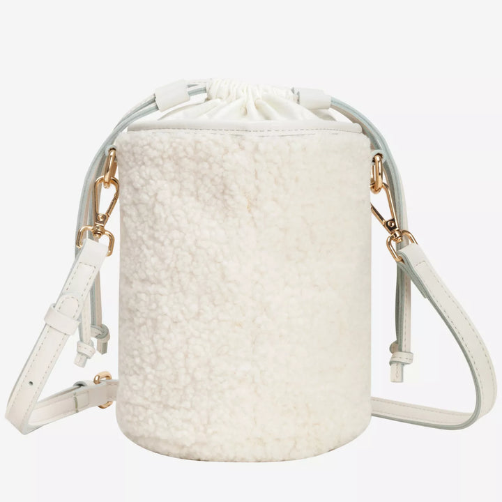 NOVA FAUX FUR SHEARLING BUCKET BAG