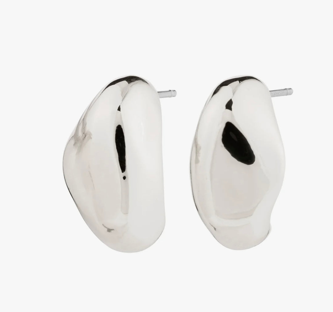 DUNE EARRINGS SILVER PLATED