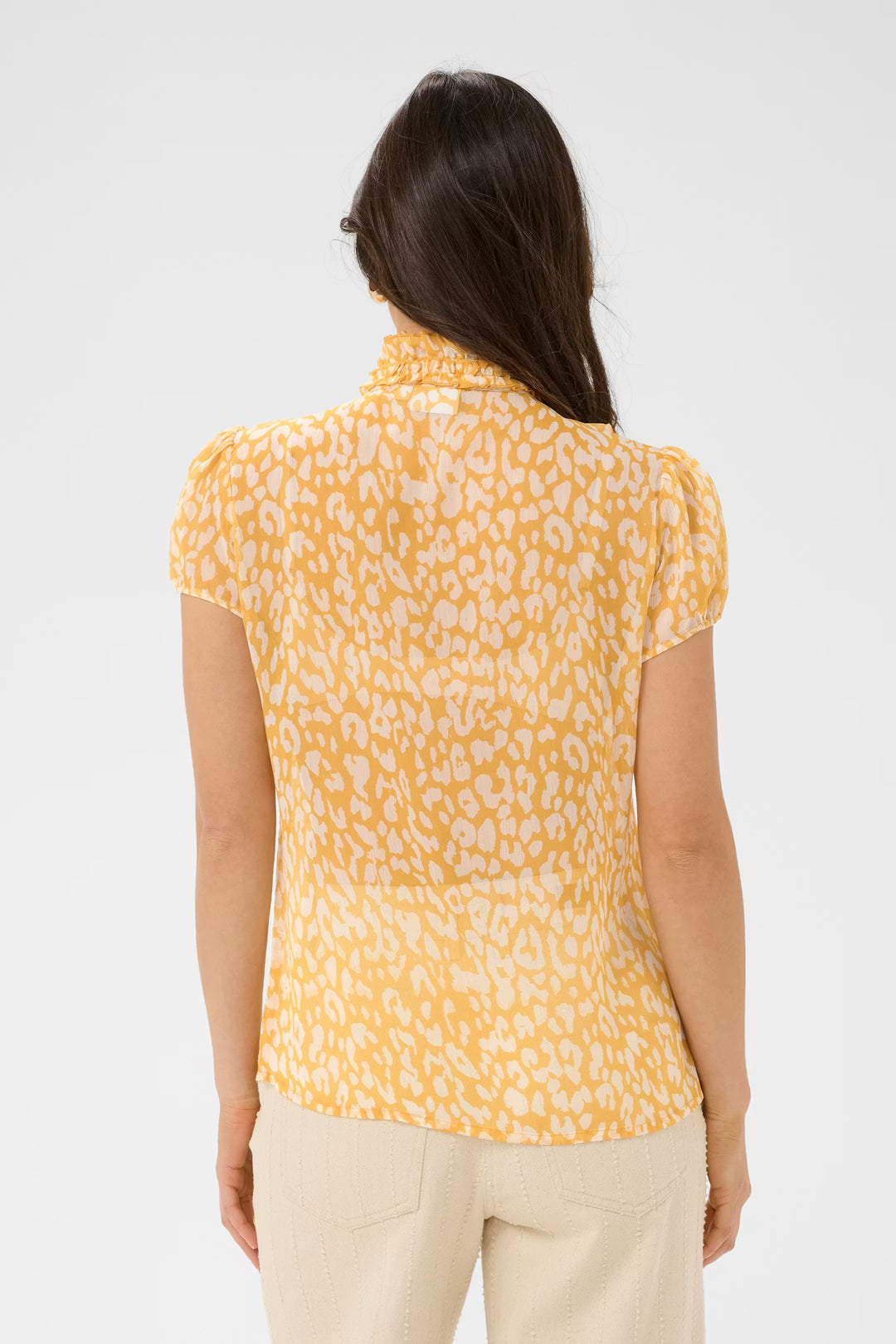 LILJA CRINKLE SHIRT APRICOT
