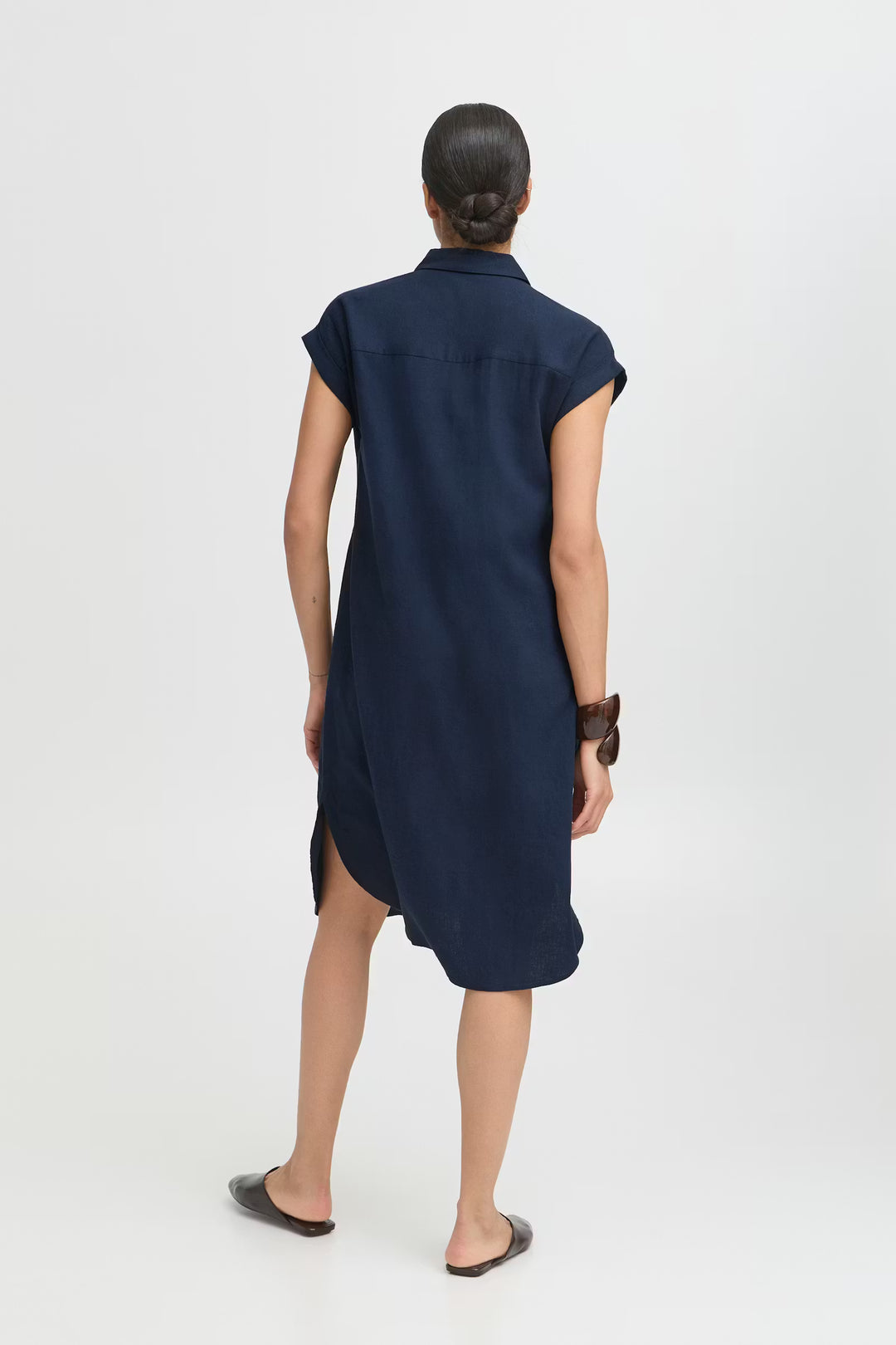 FALAKKA BUTTON DRESS - COPENHAGEN NIGHT