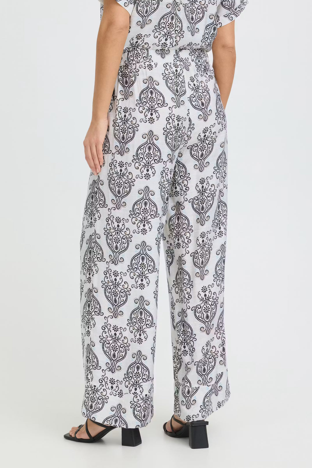 BOHO MUSE WHITE & BLACK ARIANA TROUSER
