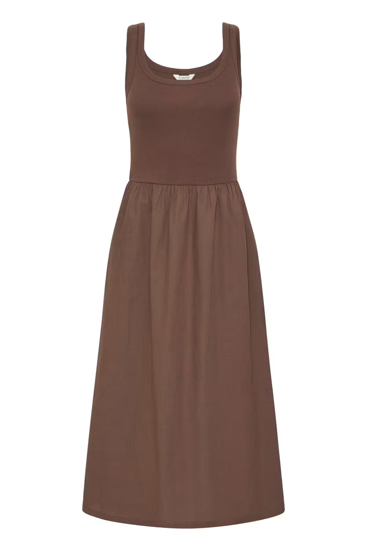 FRENCH TOAST BROWN SUNNIA DRESS