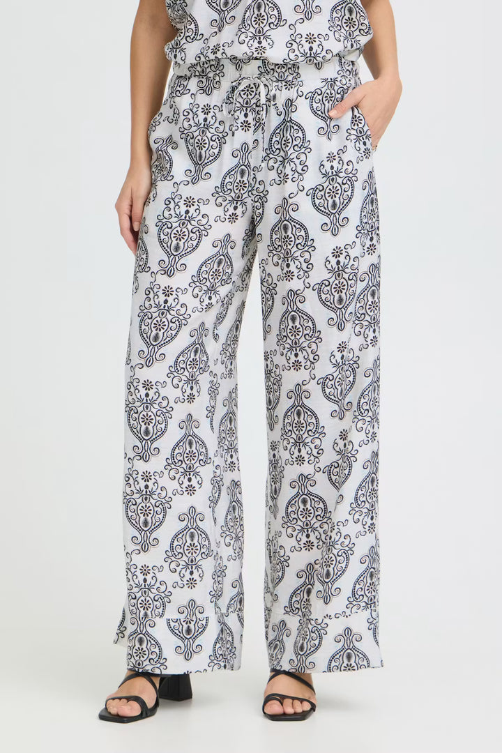 BOHO MUSE WHITE & BLACK ARIANA TROUSER