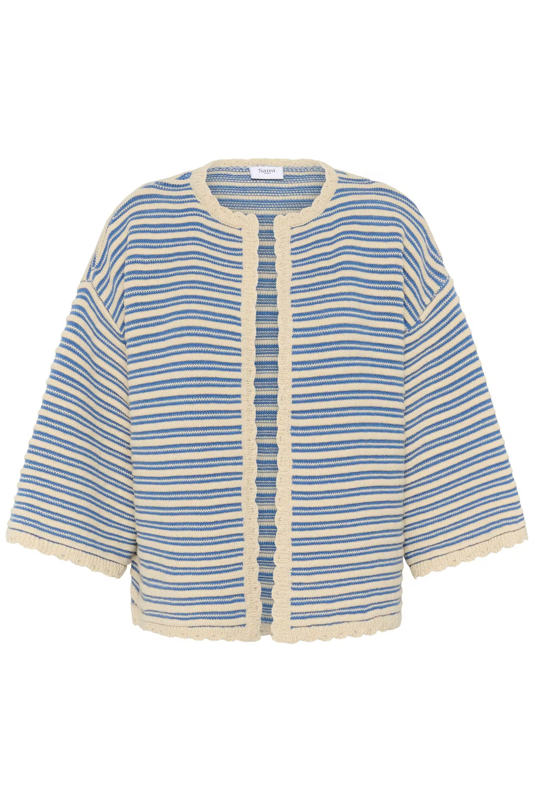 BLUE STRIPED CARDIGAN