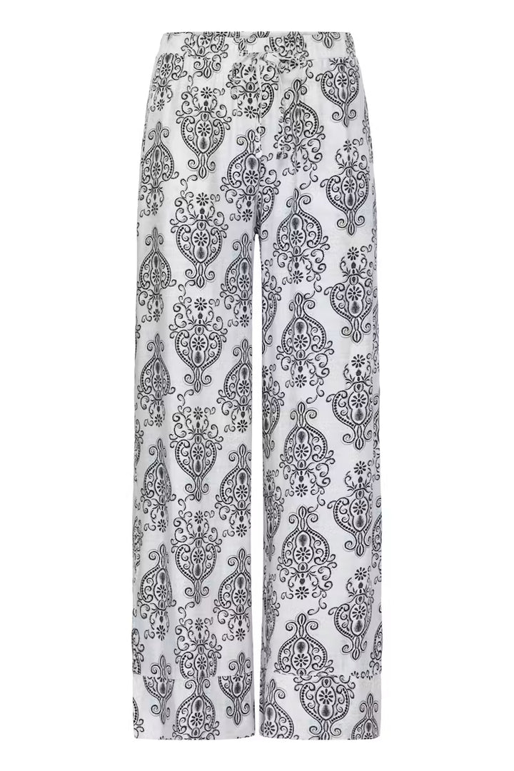 BOHO MUSE WHITE & BLACK ARIANA TROUSER