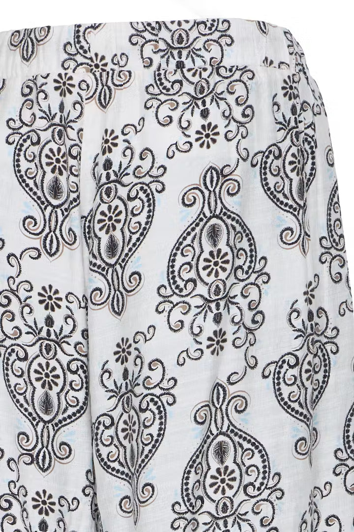 BOHO MUSE WHITE & BLACK ARIANA TROUSER