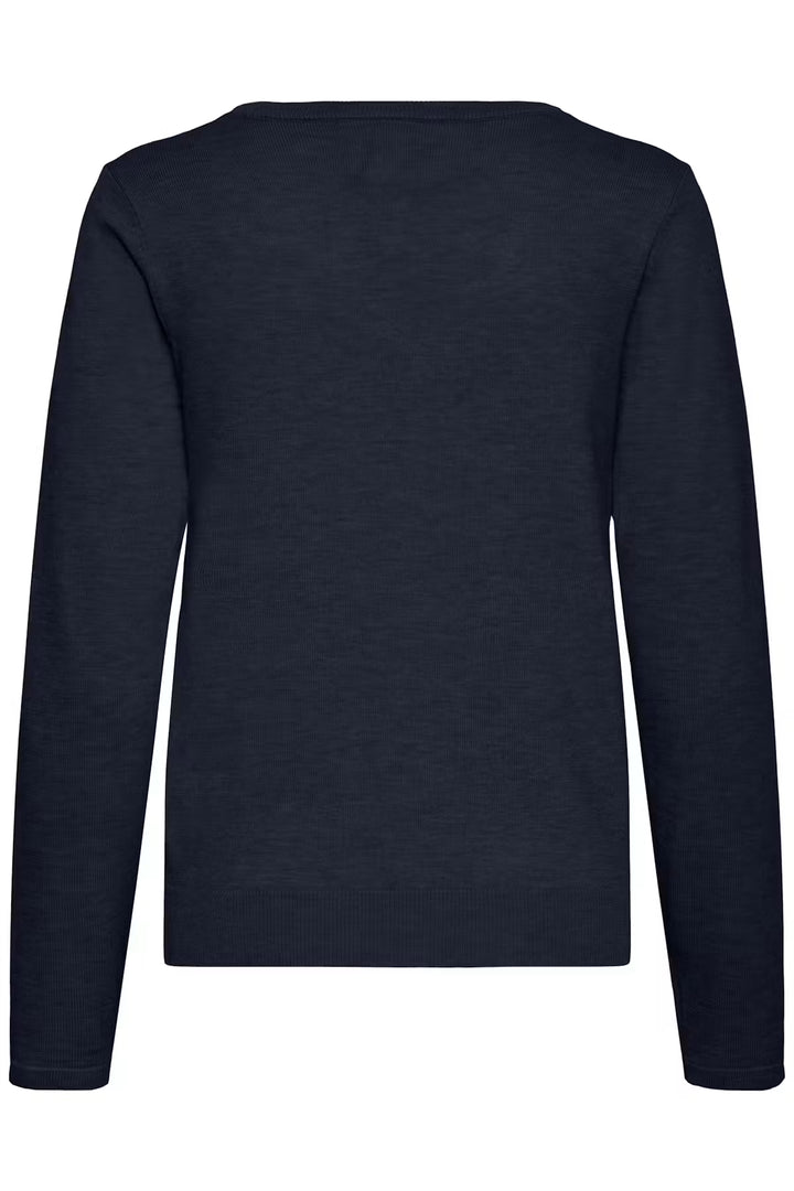 ICHI Luls V-Neck Long Sleeve Pullover