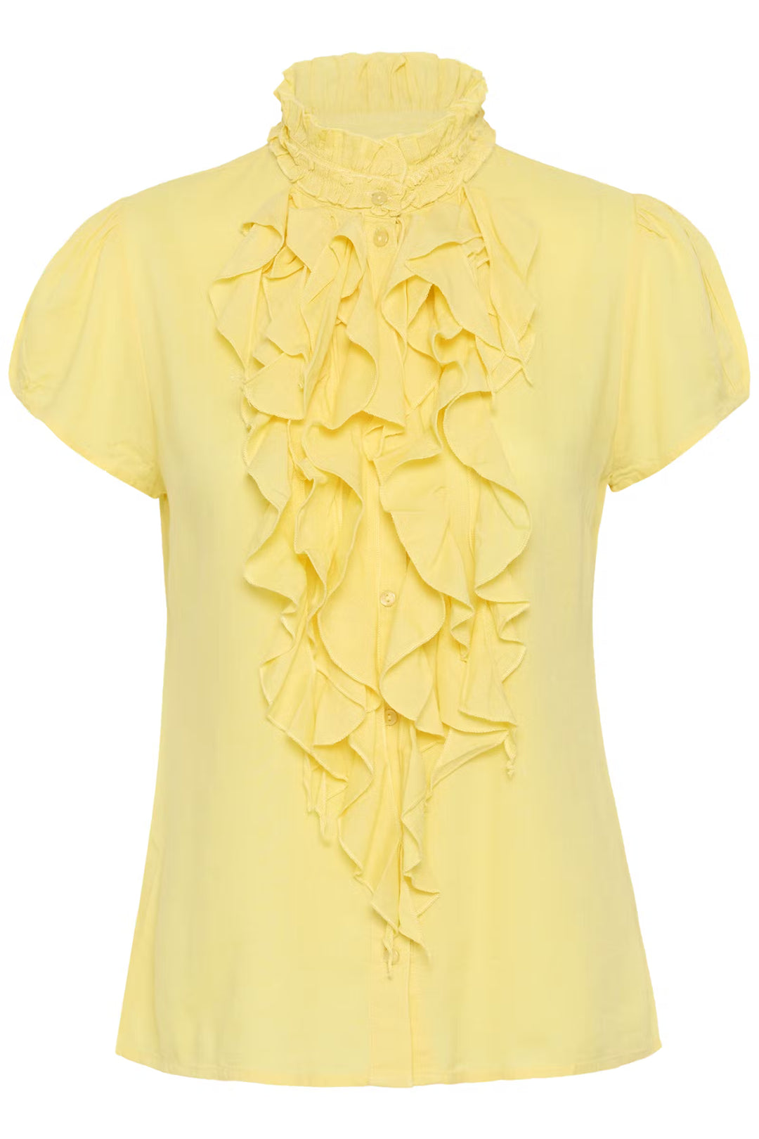 RUFFLE BLOUSE YELLOW