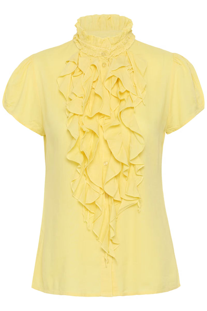 RUFFLE BLOUSE YELLOW