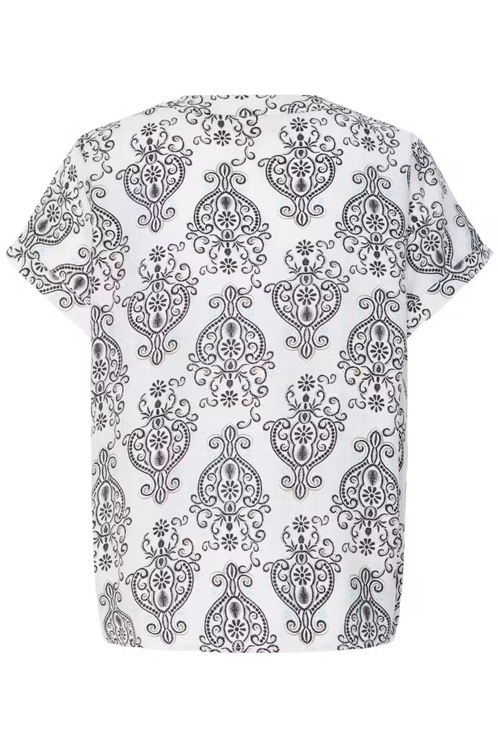BOHO MUSE WHITE & BLACK ARIANA SHIRT