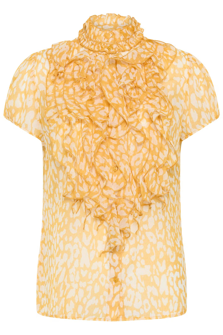 LILJA CRINKLE SHIRT APRICOT