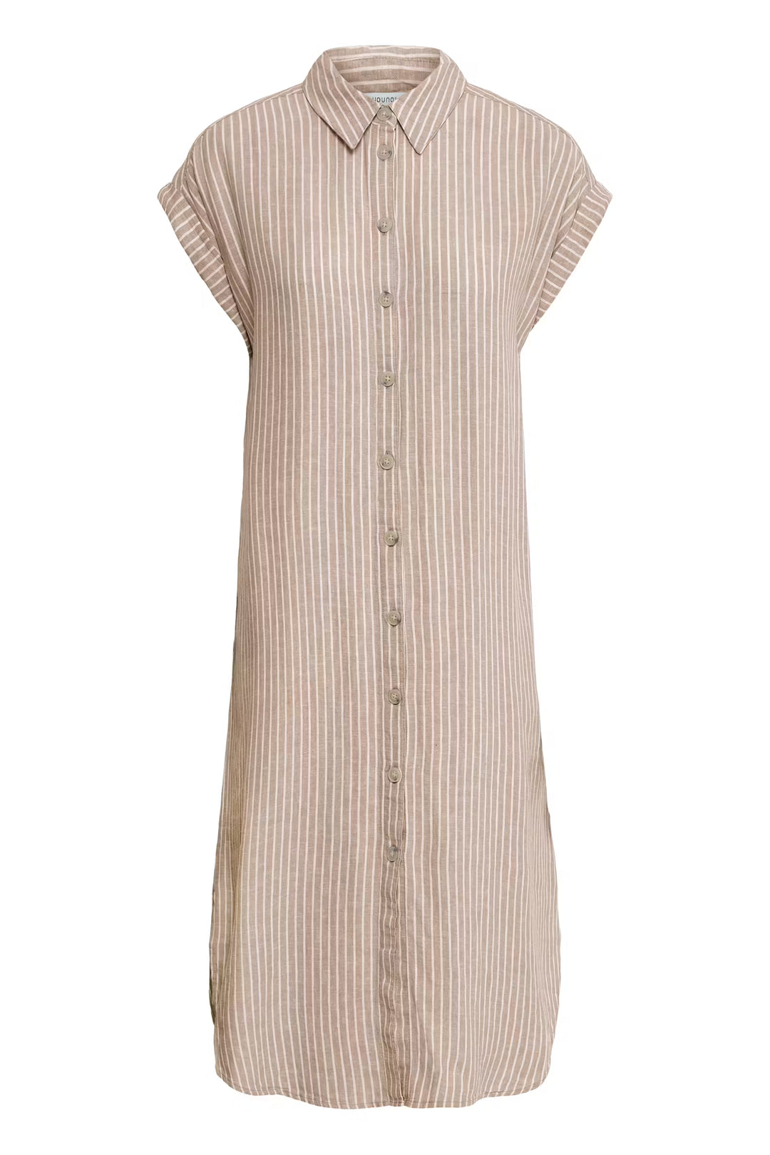 FALAKKA BUTTON DRESS - WOODSMOKE STRIPE