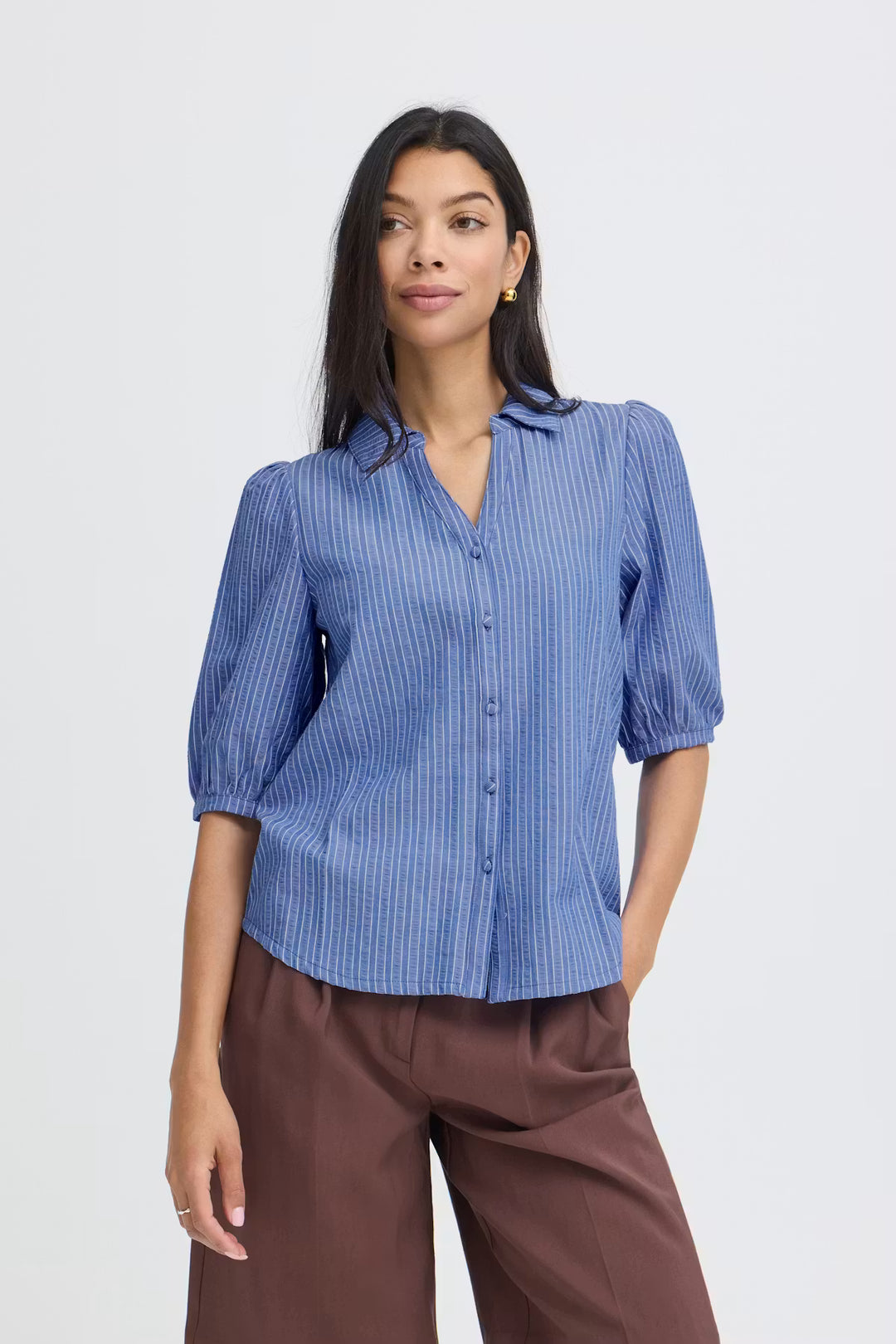 NEBULAS BLUE STRIPE JAIDEN SHIRT