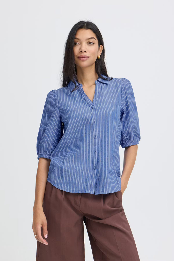 NEBULAS BLUE STRIPE JAIDEN SHIRT