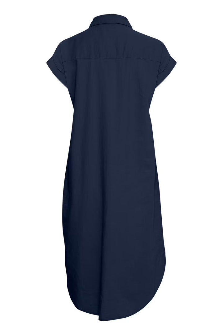 FALAKKA BUTTON DRESS - COPENHAGEN NIGHT