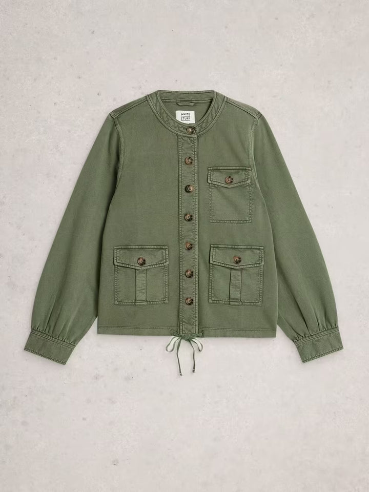 DEMI UTILITY JERSEY JACKET MID GREEN