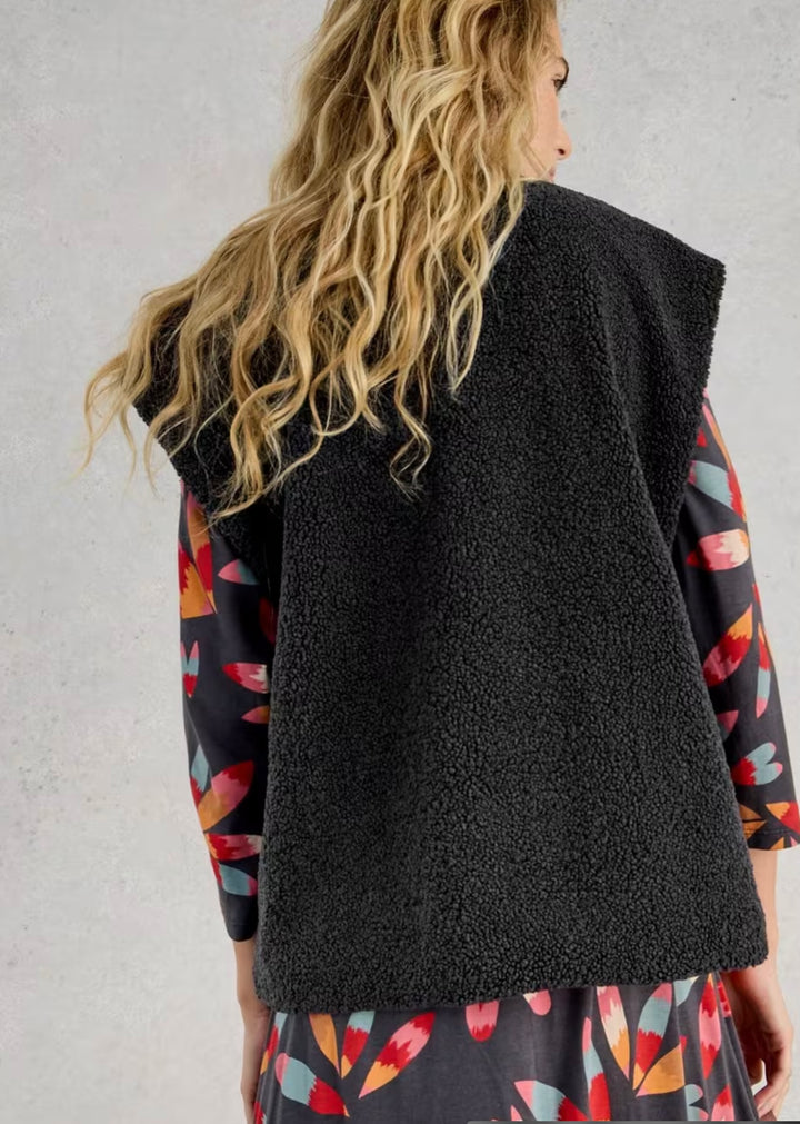 BORG GILET CHARCOAL GREY