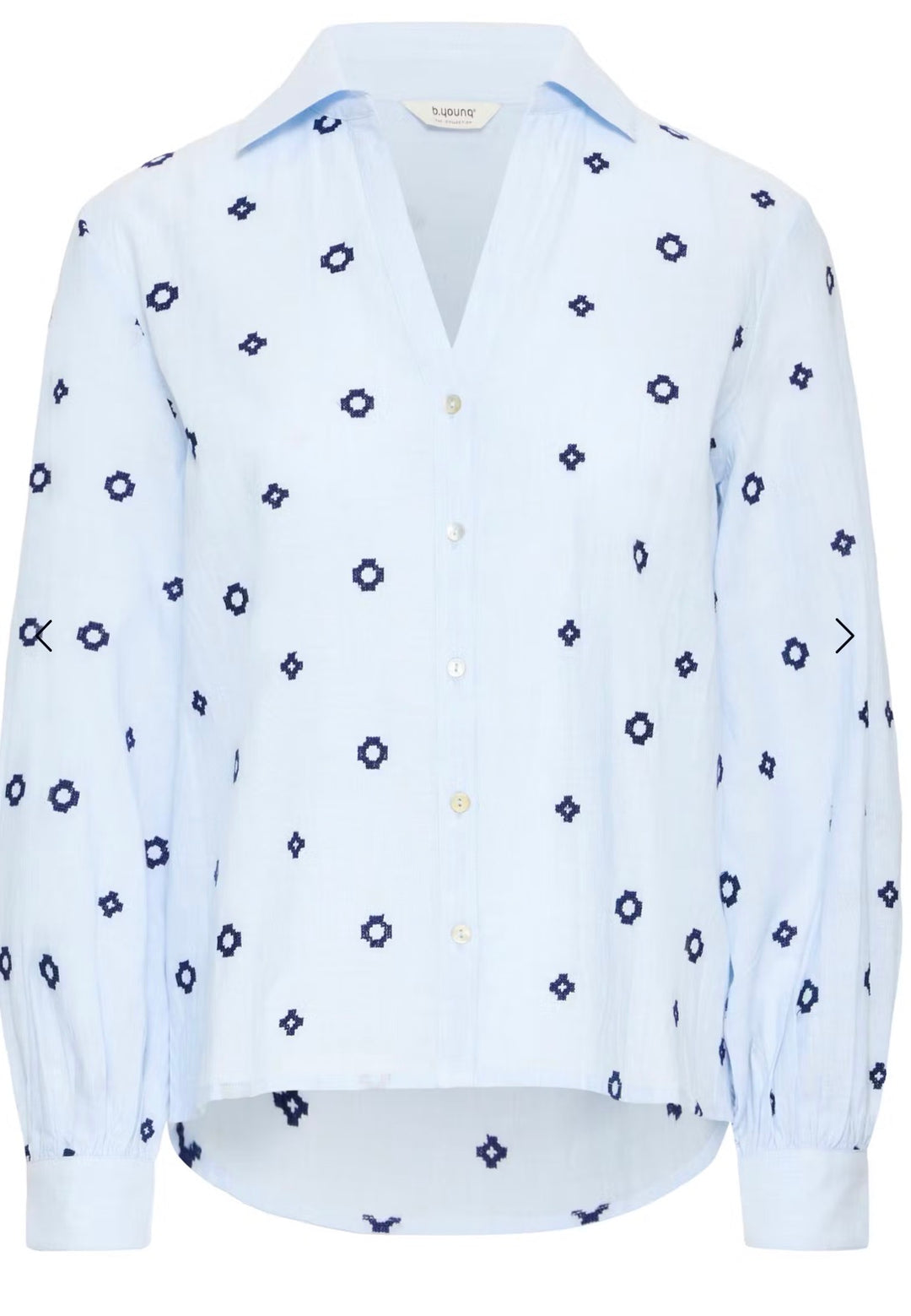 FABIENNE LS SHIRT DELLA ROBBIA BLUE