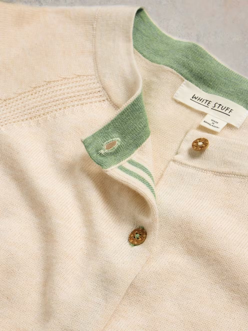 LULU CARDI NATURAL WHITE