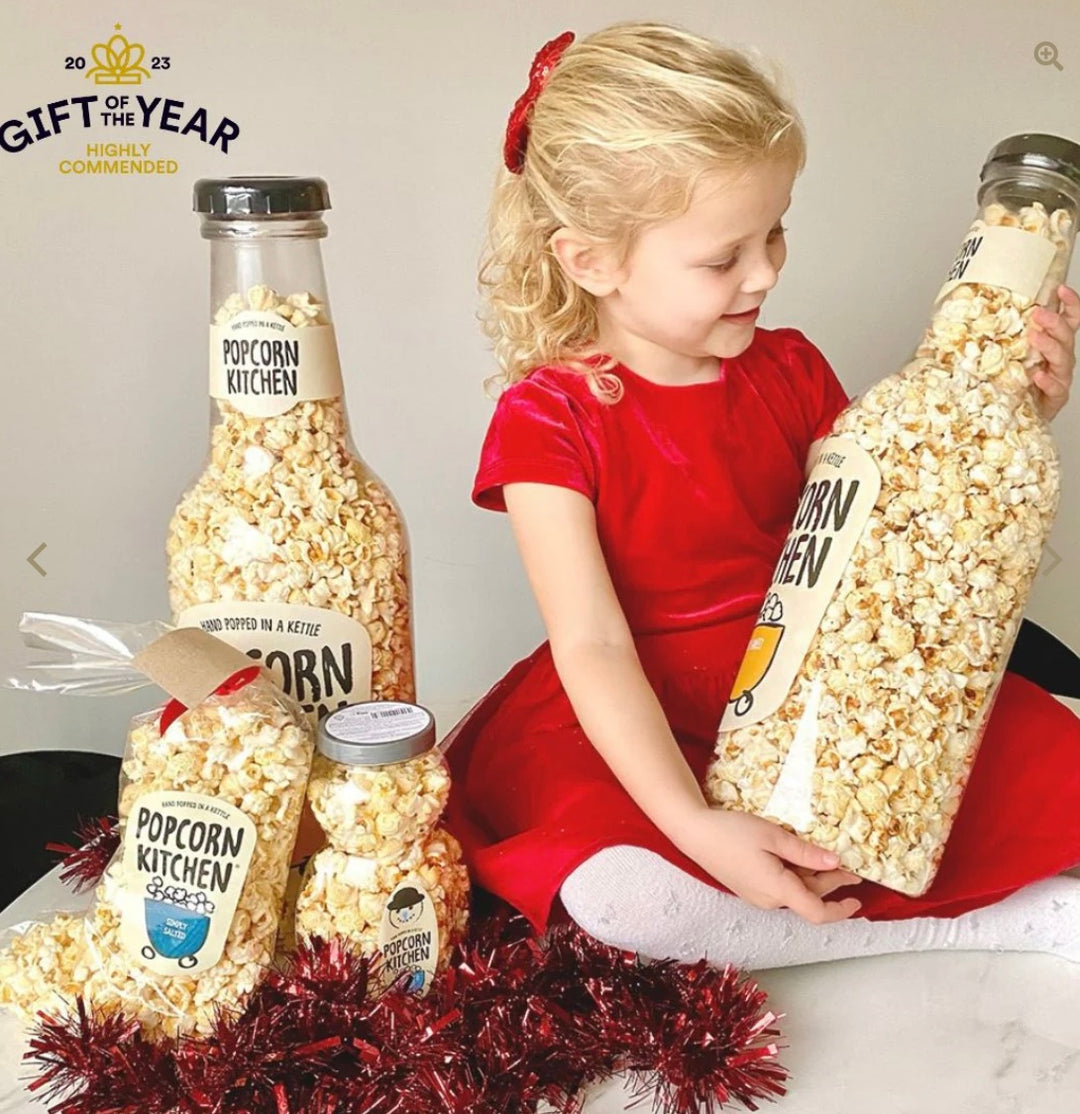 POPCORN KITCHEN SIMPLY SWEET POPCORN GIANT MONEY BOTTLE 550G