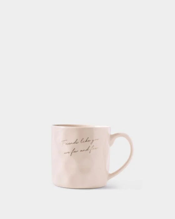 GIFT TAG AND MUG FRIENDS LIKE YOU ARE FAR AND FEW
