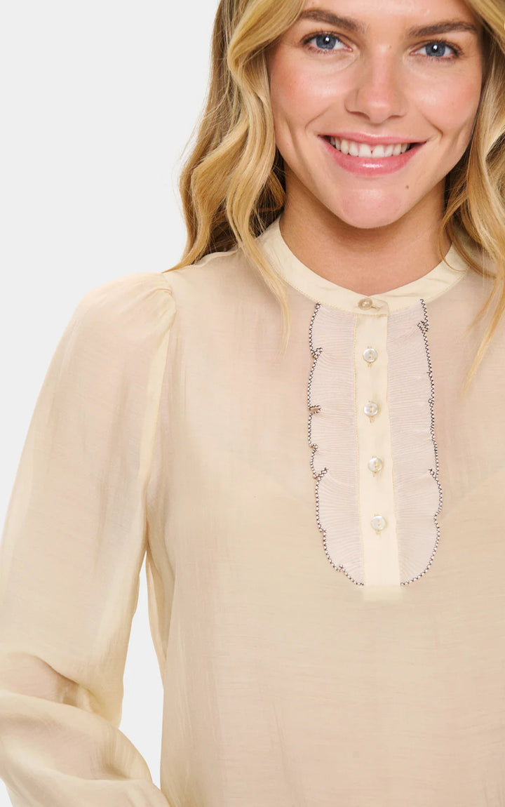 MAGDALENA SZ SHIRT BROWN RICE