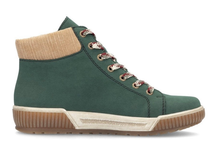 N0709-54 LADIES GREEN MID HEIGHT BOOTS