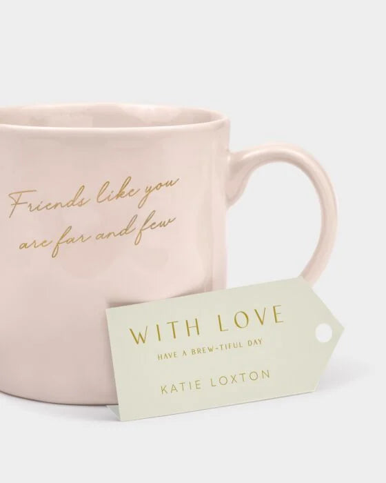 GIFT TAG AND MUG FRIENDS LIKE YOU ARE FAR AND FEW