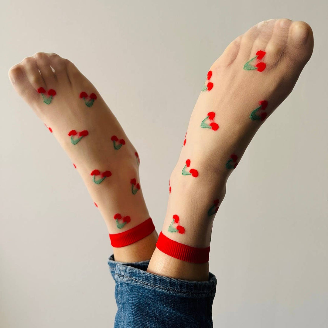 Clémence - Fruit spring socks - CHERRIES