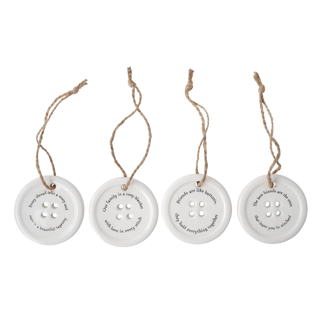 Send With Love 8 Assorted Button Hangers In Dish