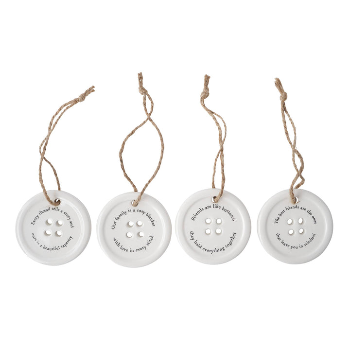 Send With Love 8 Assorted Button Hangers In Dish