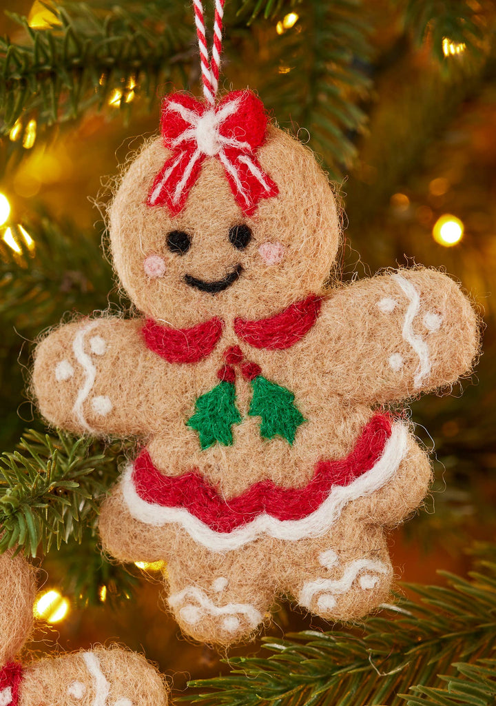 Felt Gingerbread Decoration