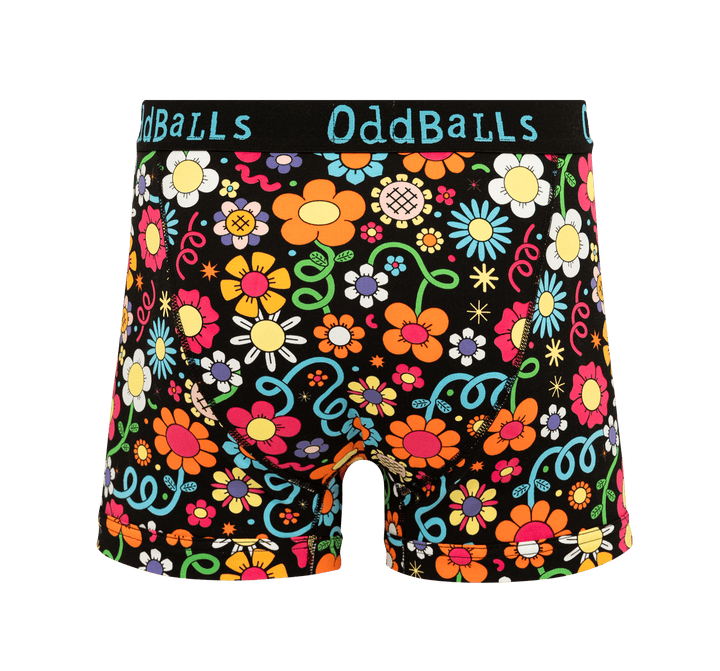 Petal Power - Mens Cotton Boxer Shorts: Small