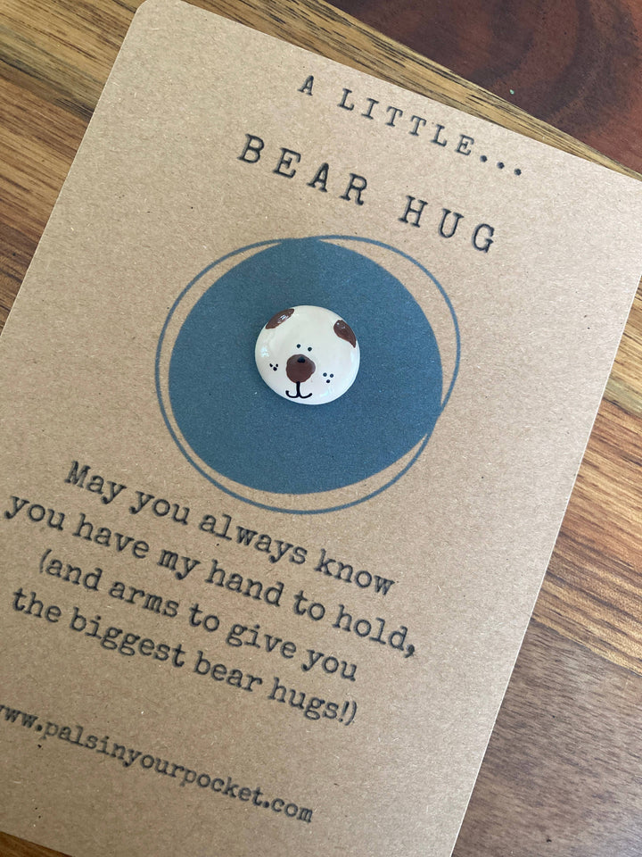 Pocket Bear Hug Comfort Stone - Thinking Of You Gift
