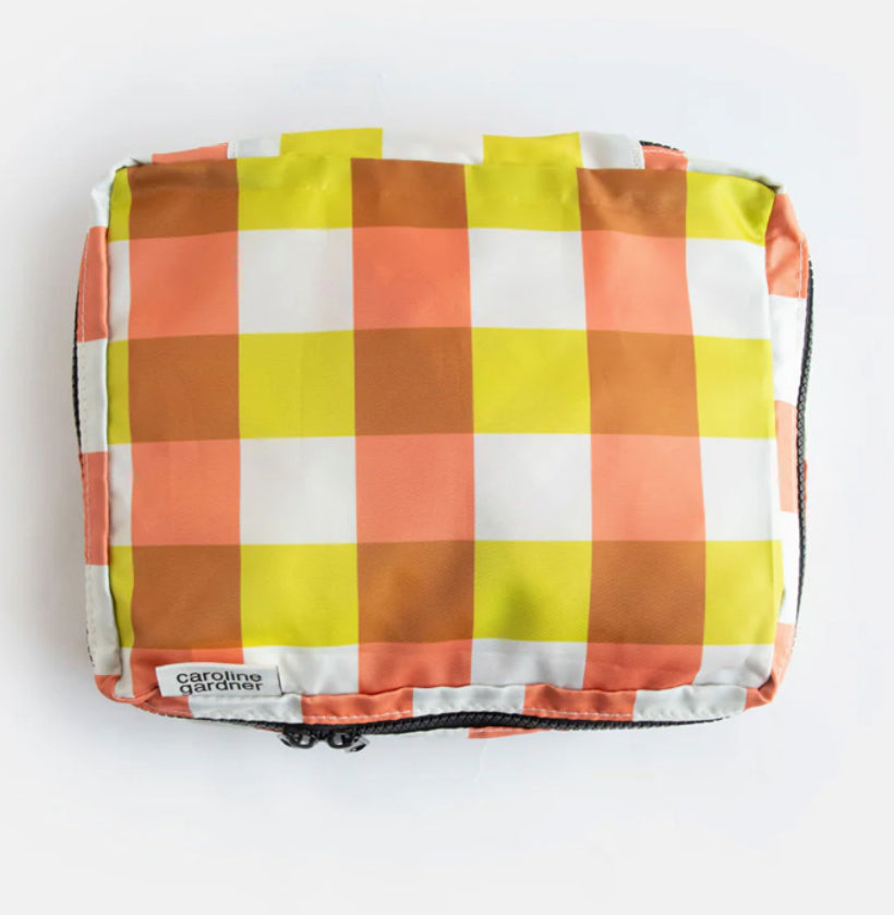 MULTI FLOWER CHECK SET OF 3 PACKING CUBES