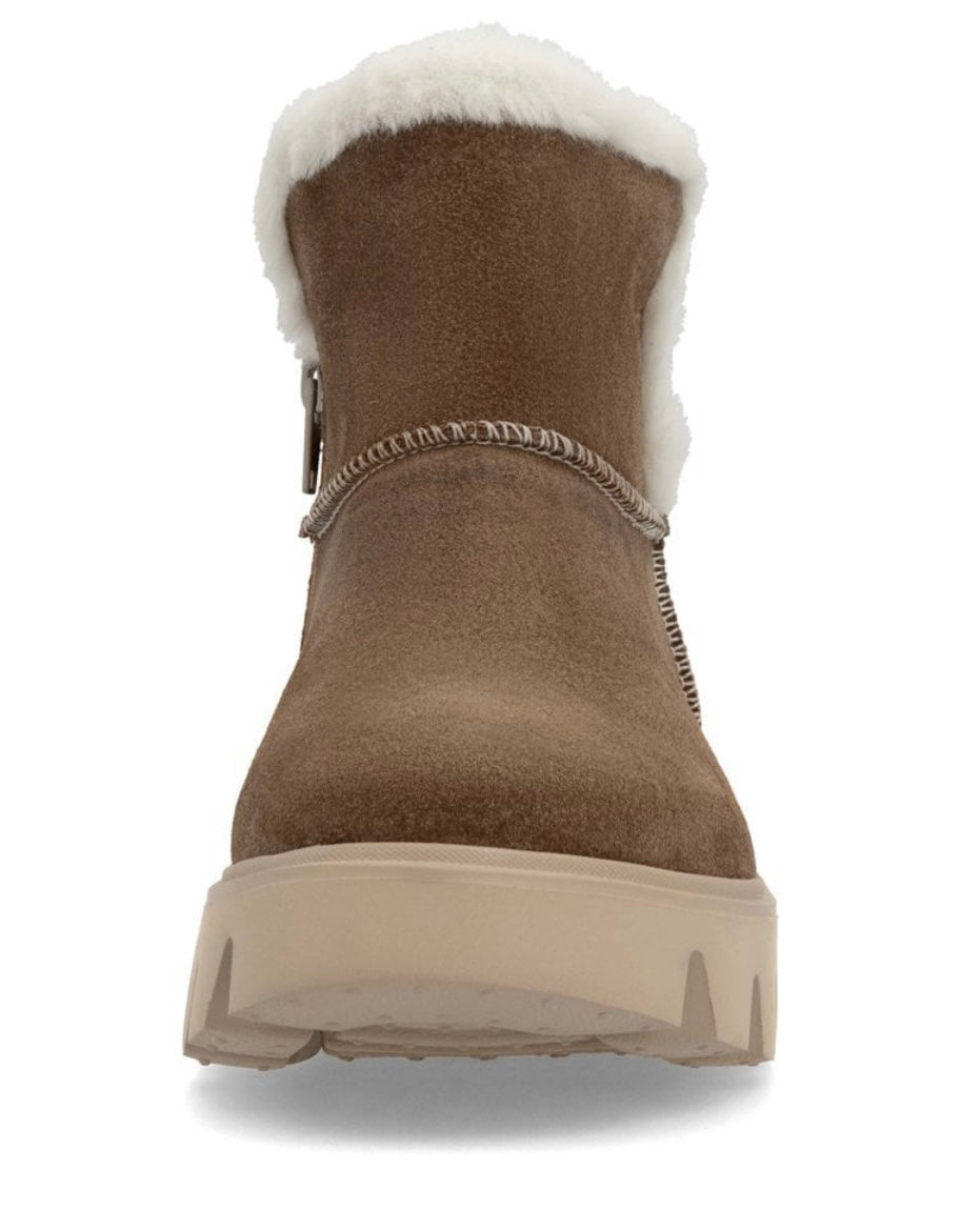 W2071-20 LADIES BROWN MID HEIGHT BOOTS