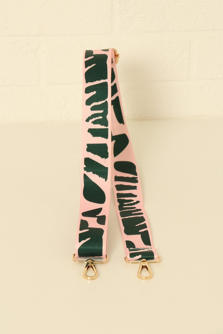 PINK GREEN OVERSIZED PETAL BAG STRAP