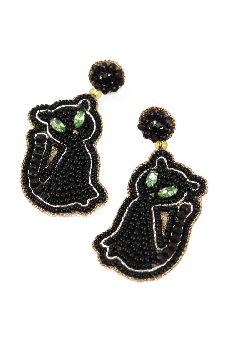 BLACK CAT EARRINGS