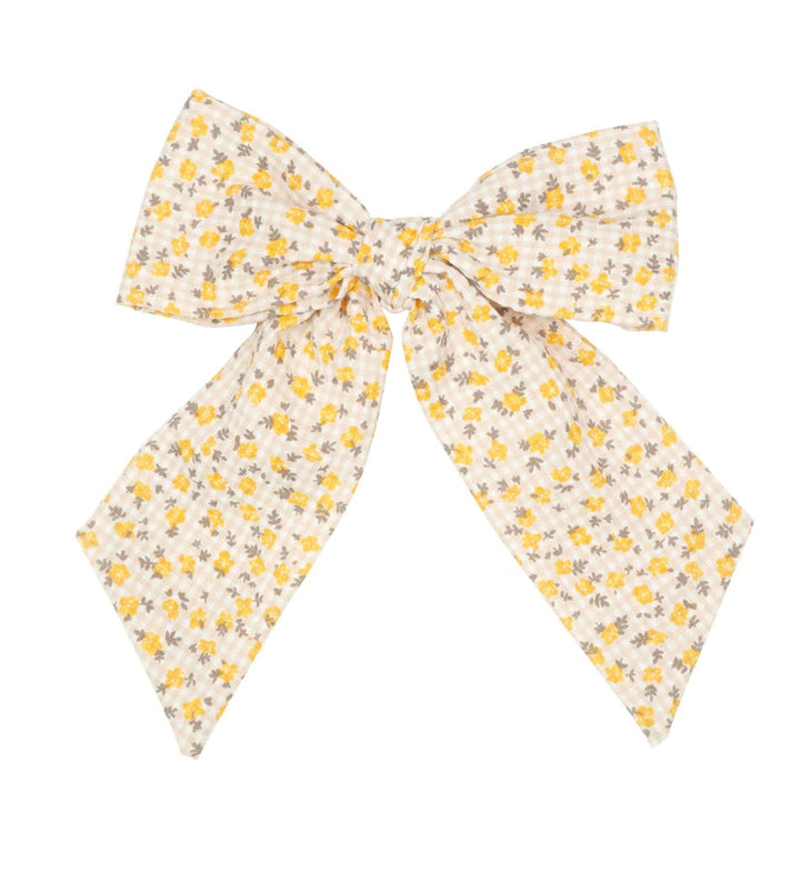 DITSY FLORAL LONG BOW CLIP