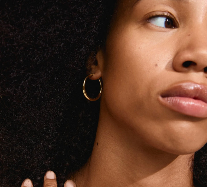 JORUN HOOP EARRINGS GOLD PLATED