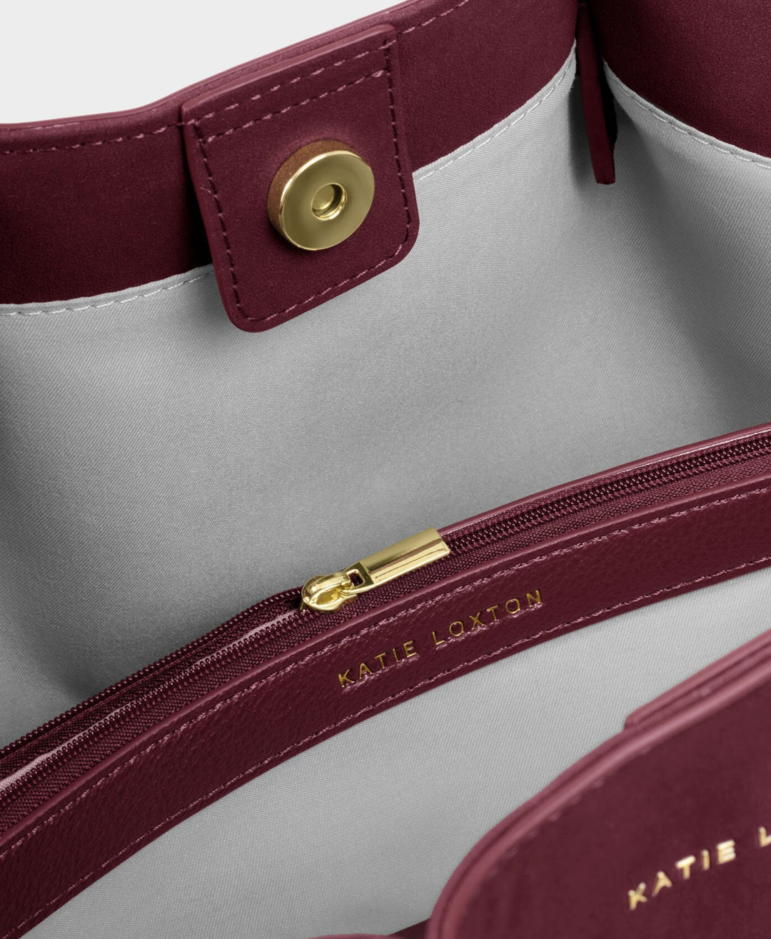 CELINA SUEDETTE TOTE BAG CHERRY