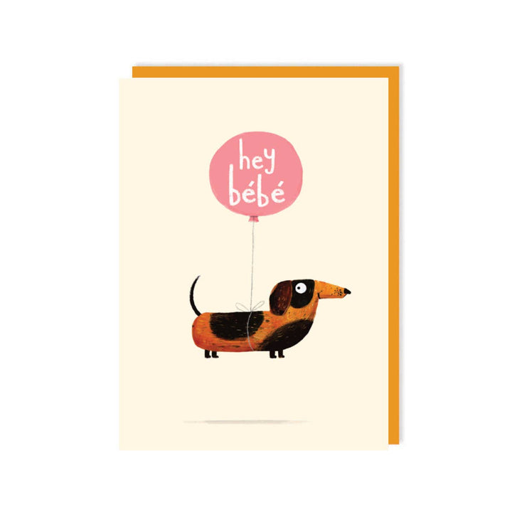 Hey Bebe Puppy Greeting Card