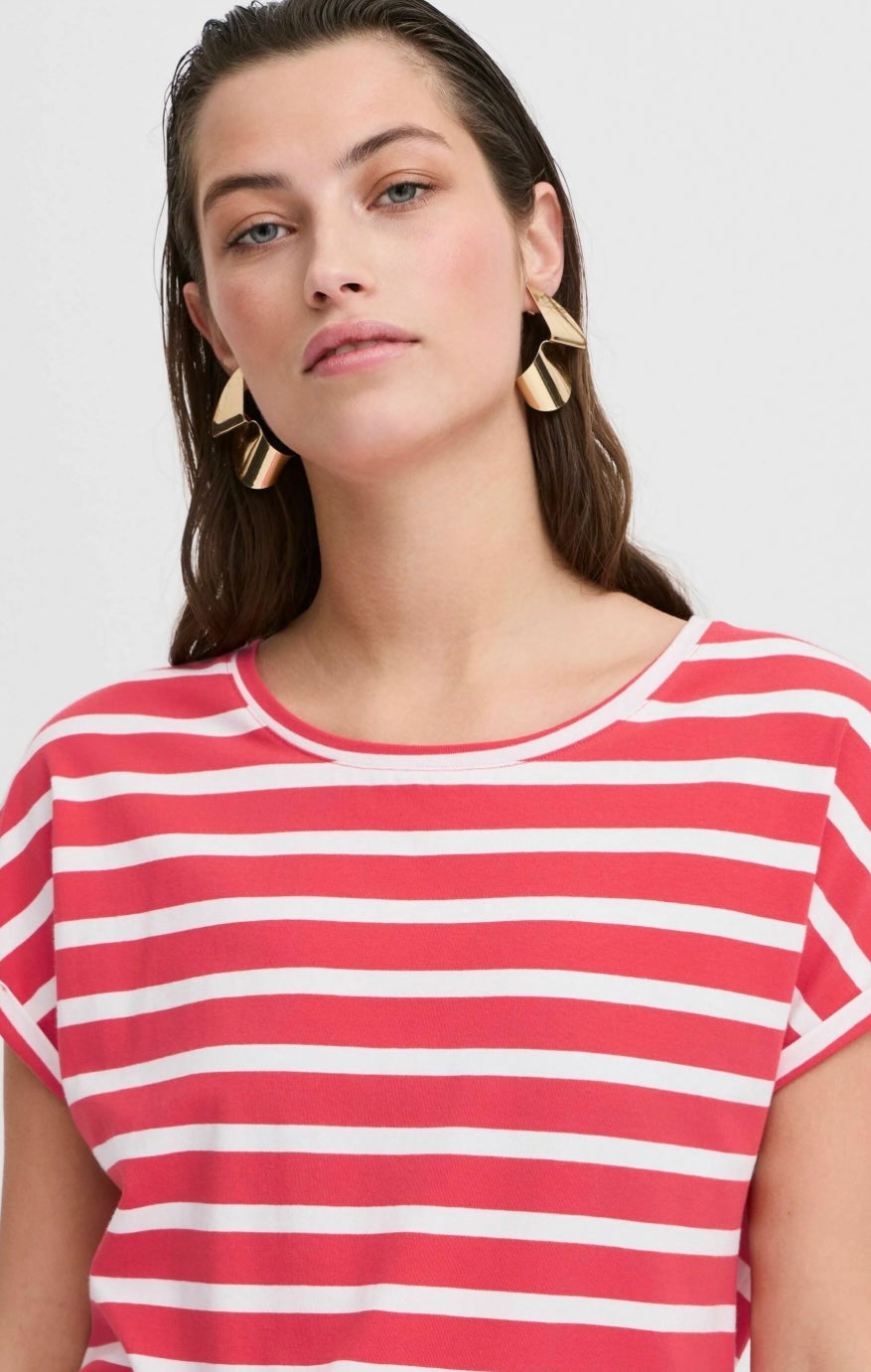 PAMILA ONECK T-SHIRT POLNSETTIA MIX