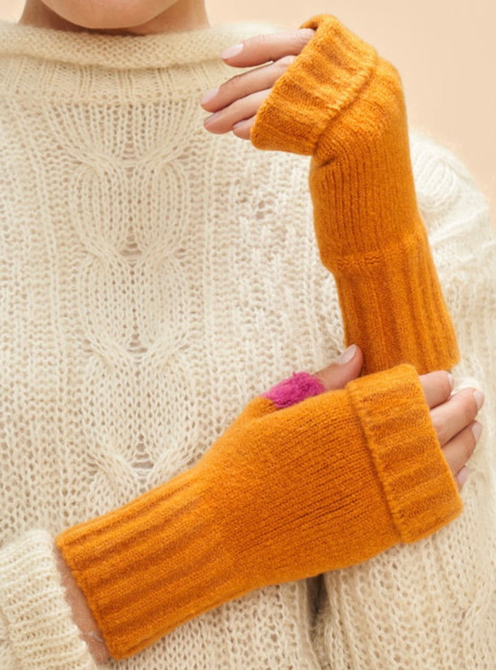 CASSIA WRIST WARMERS TANGERINE