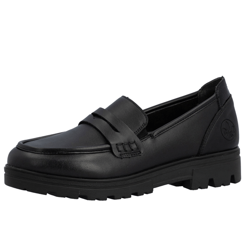 Rieker Women's Black Loafers 43050-01
