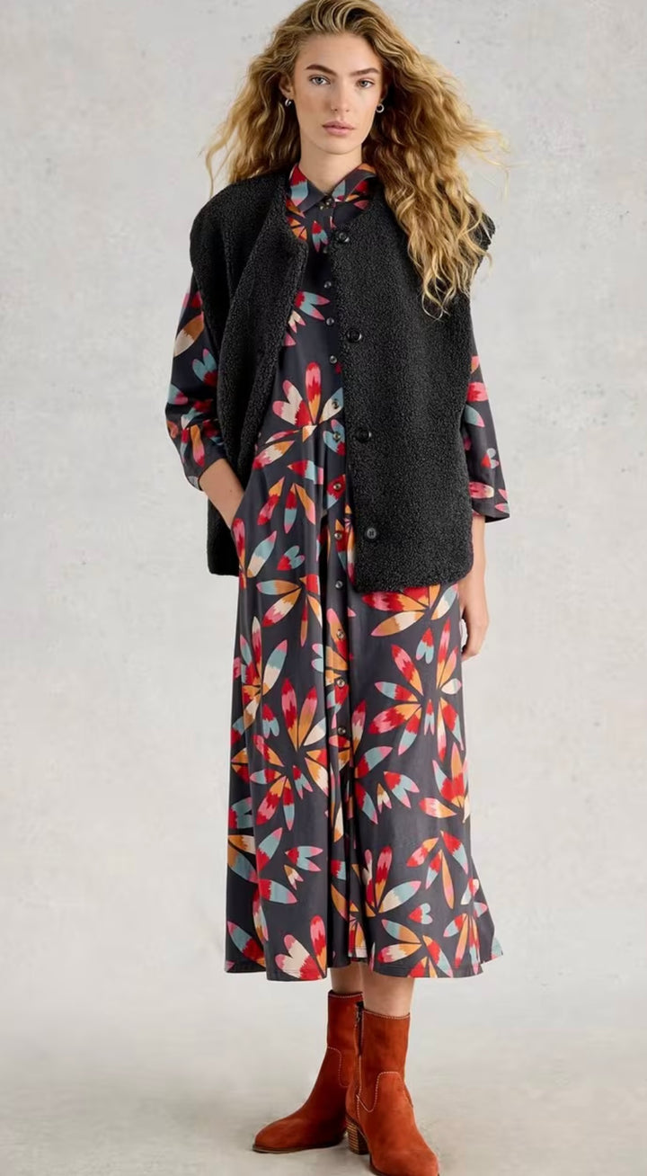 BORG GILET CHARCOAL GREY