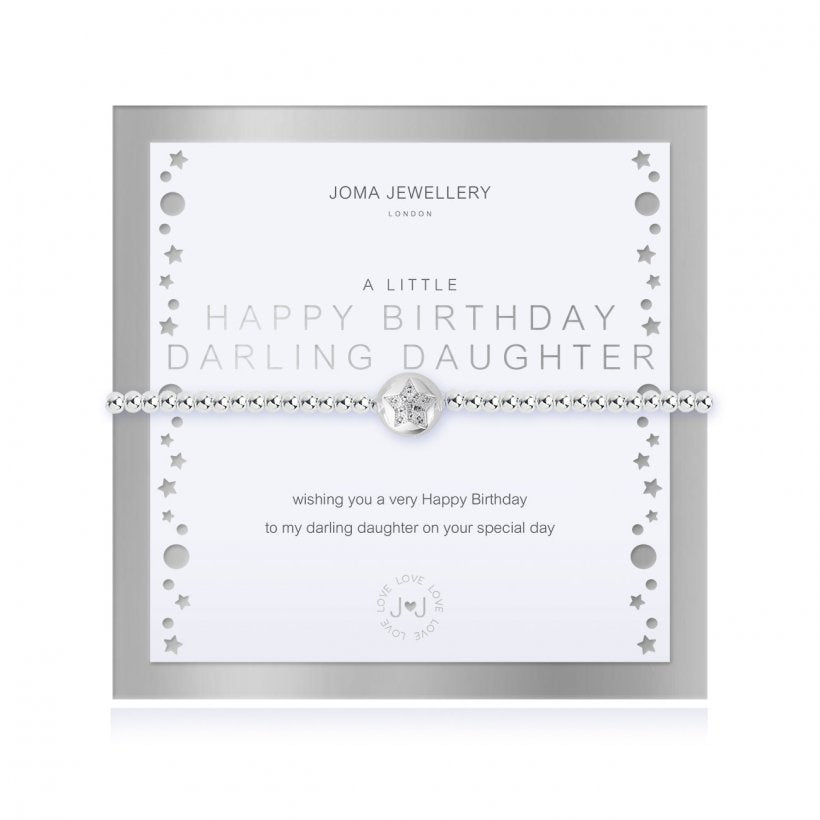 A LITTLE HAPPY BIRTHDAY DARLING DAUGHTER BRACELET