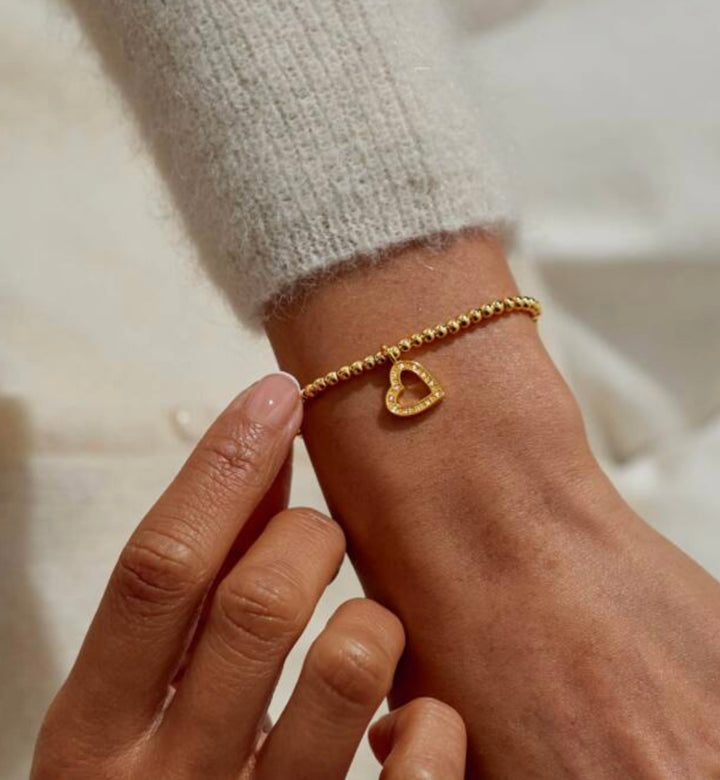 A LITTLE HAPPY BIRTHDAY BEAUTIFUL GOLD BRACELET