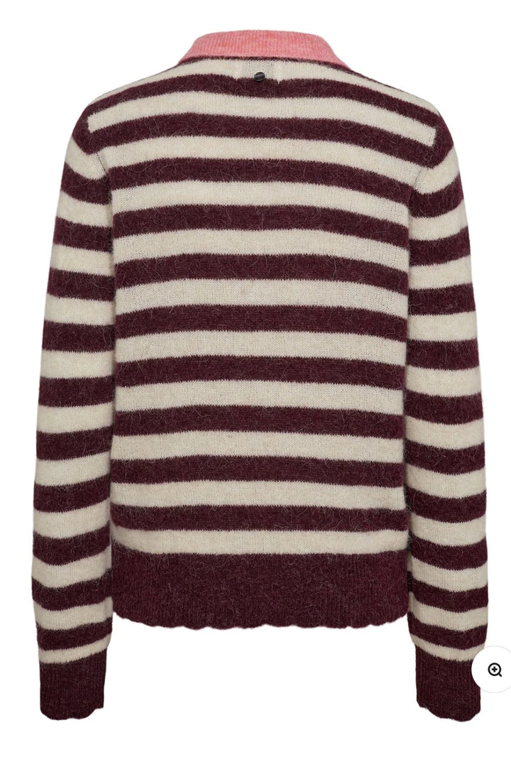 CIARA RIETTE STRIPE PULLOVER WINETASTING